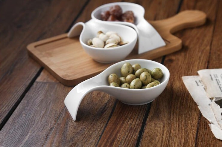 Creative Separated Ceramic Serving Tray