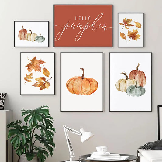 Fall Art Print Sayings Canvas Painting