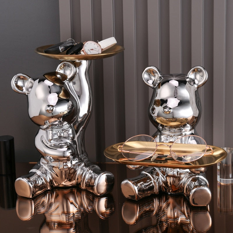 Luxury Bear Sculpture Ornaments