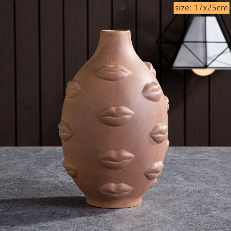 Ceramic Art Vase Sculptures