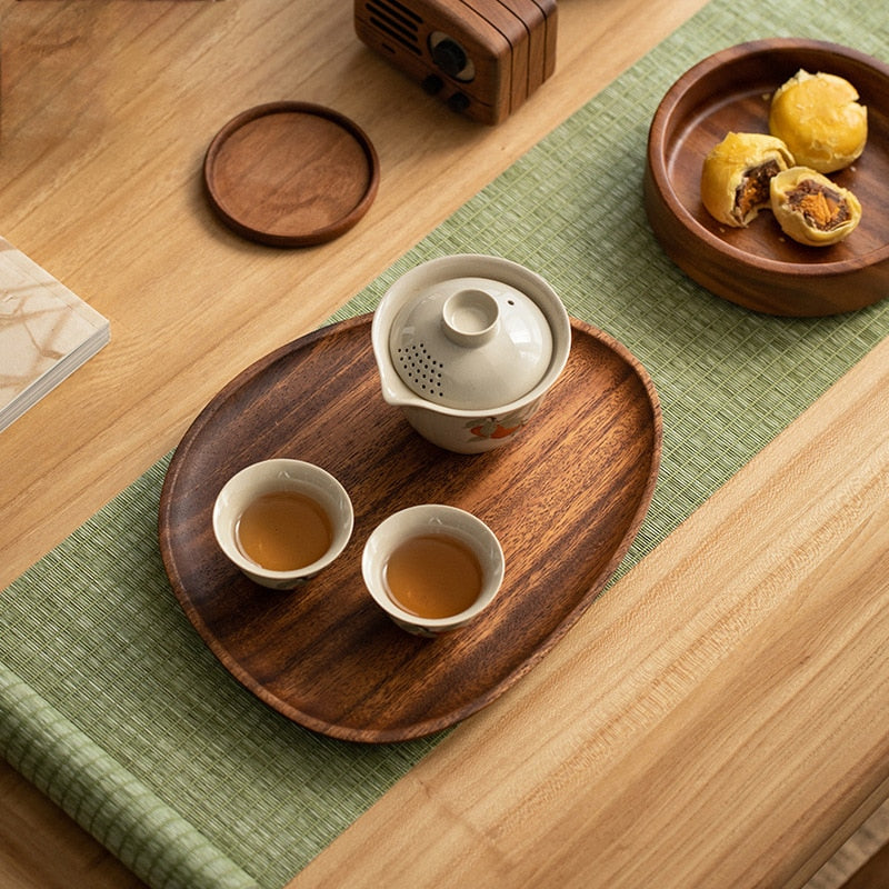 Whole Lovesickness Irregular Acacia Solid Wood Plates