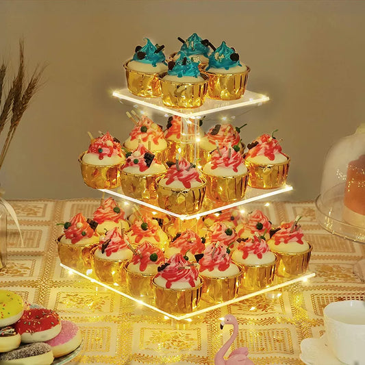 Premium Acrylic Dessert Display with LED Lights