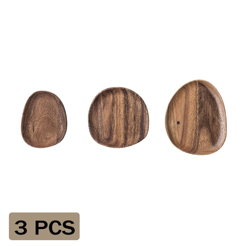 Whole Lovesickness Irregular Acacia Solid Wood Plates