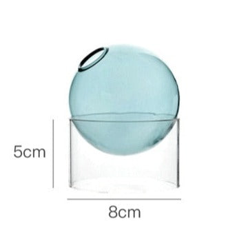 Nordic Bubble Glass Hydroponic Flower Vase