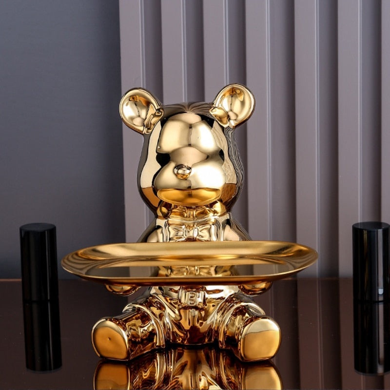 Luxury Bear Sculpture Ornaments