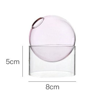 Nordic Bubble Glass Hydroponic Flower Vase