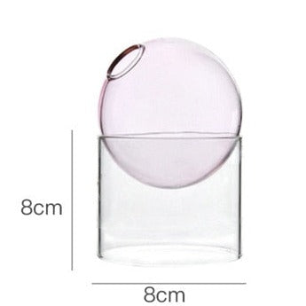 Nordic Bubble Glass Hydroponic Flower Vase