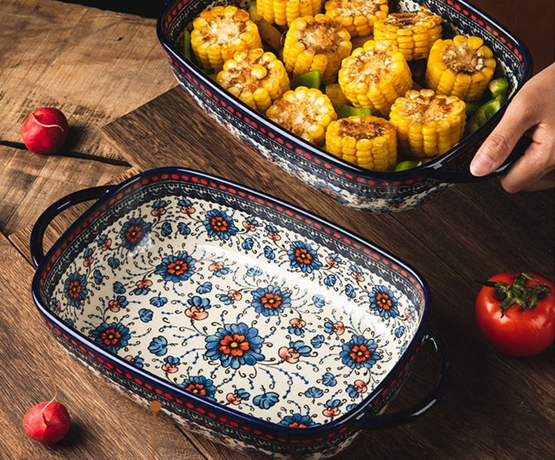 Polish Double-eared Rectangular Baking Pan