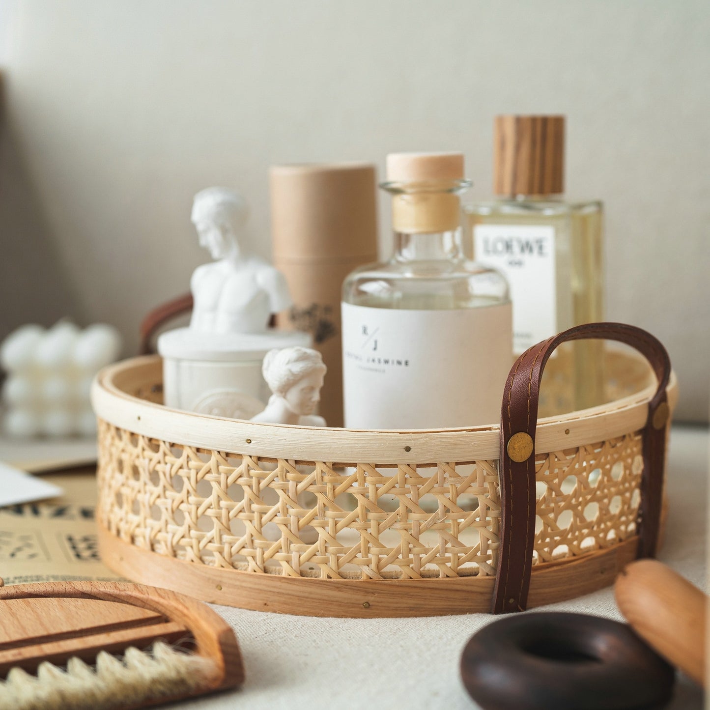 Rattan Woven Tray with Handles