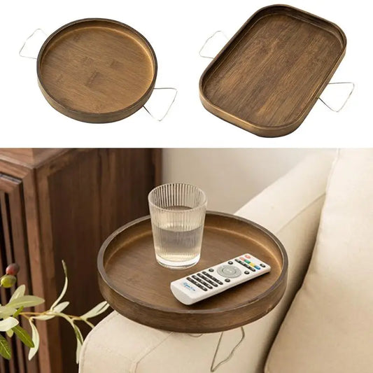 Foldable Sofa Armrest Clip Table Tray