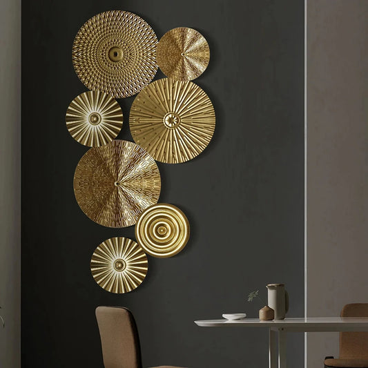 Luxurious Golden Wall Pendant Decoration