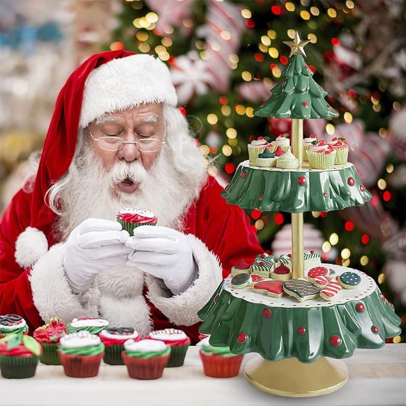 Christmas Dessert Stand & Bowl