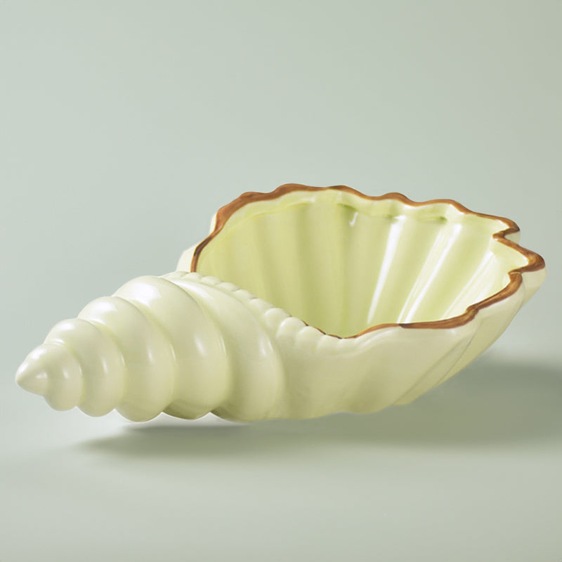 Creative White Conch Ceramic Tableware Plates