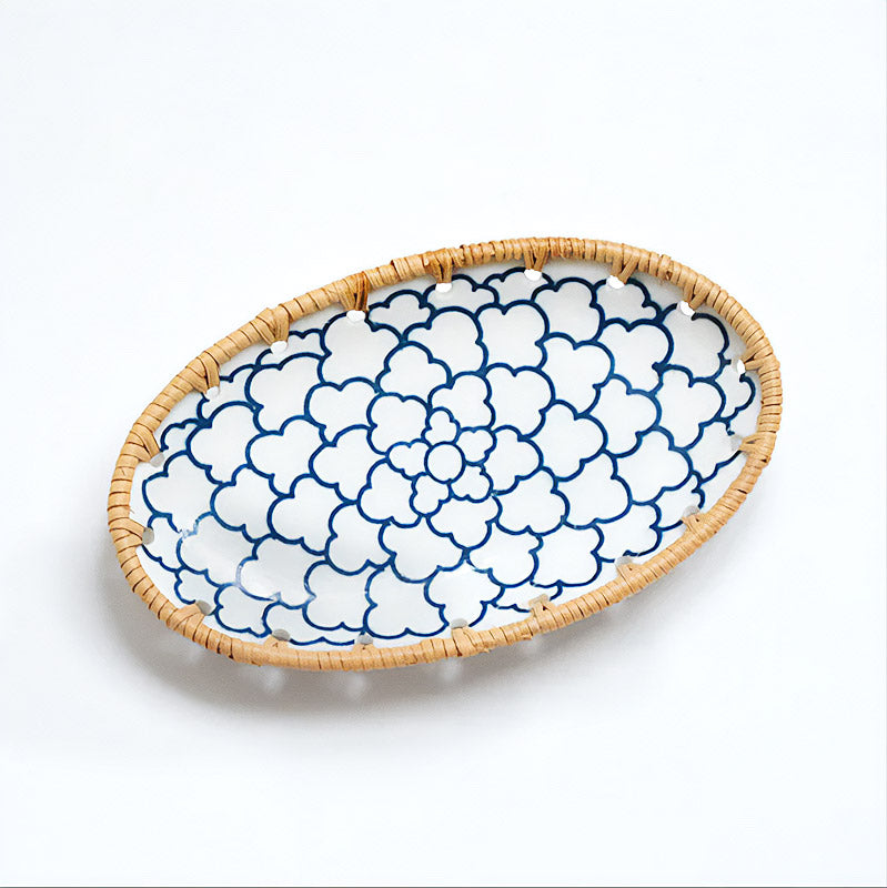 Japanese Tableware Rattan Woven Plate