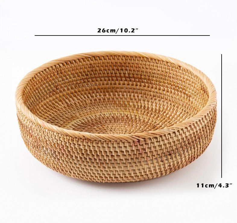 Handwoven Rattan Wicker Baskets