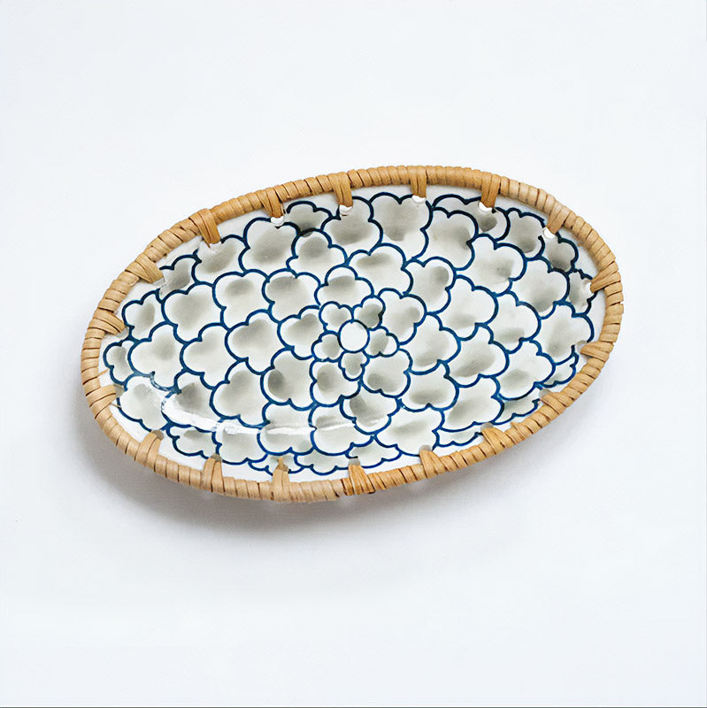 Japanese Tableware Rattan Woven Plate