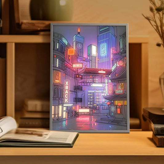 LED City Night View Painting