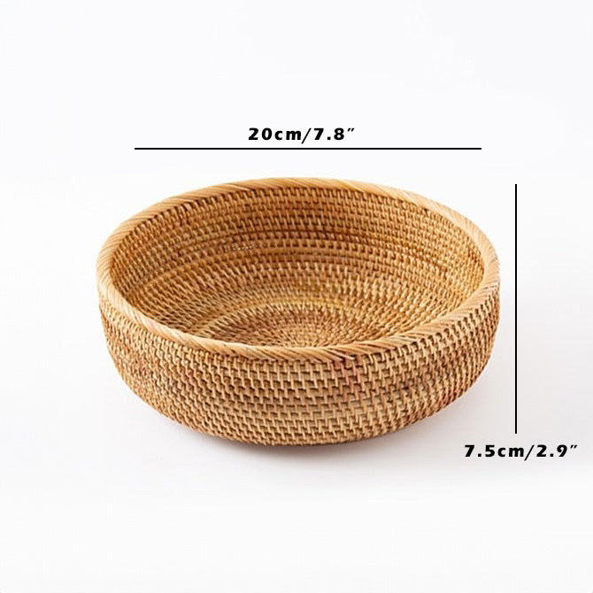 Handwoven Rattan Wicker Baskets