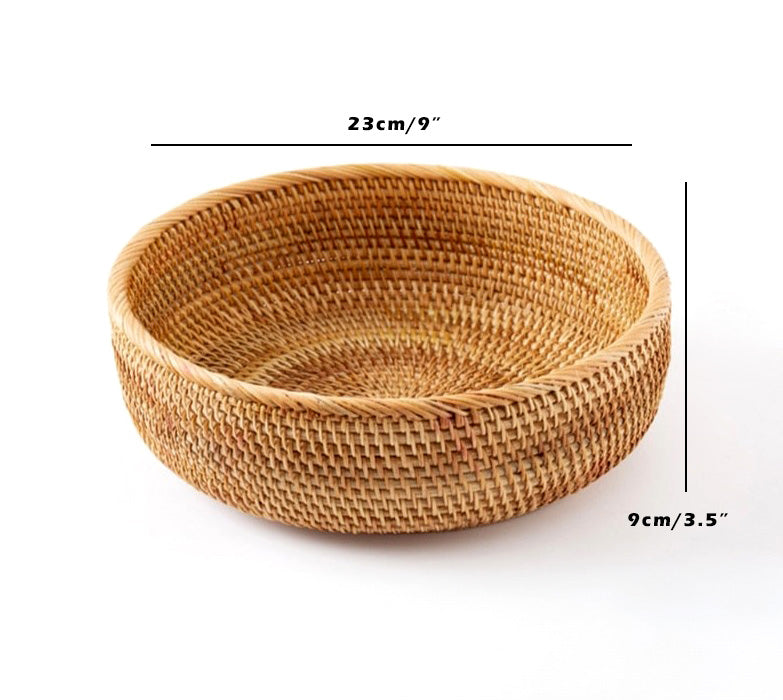 Handwoven Rattan Wicker Baskets