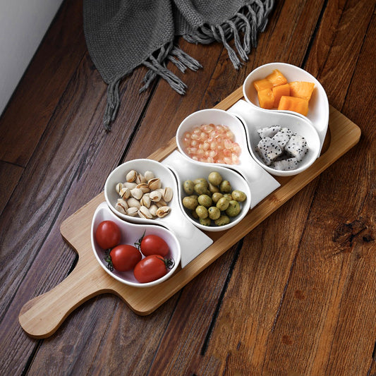 Creative Separated Ceramic Serving Tray