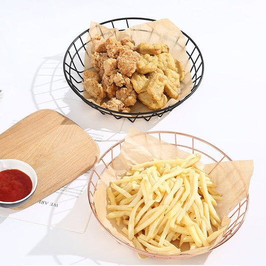 High Quality Round Basket Snack Bucket