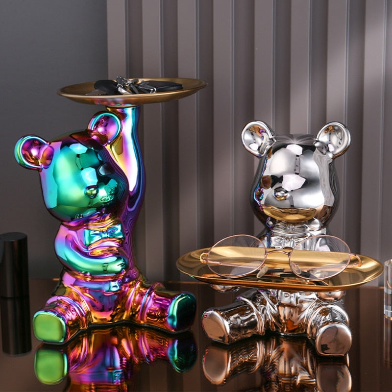 Luxury Bear Sculpture Ornaments