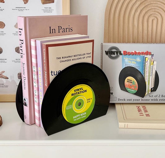 Vinyl CD Bookend Stands