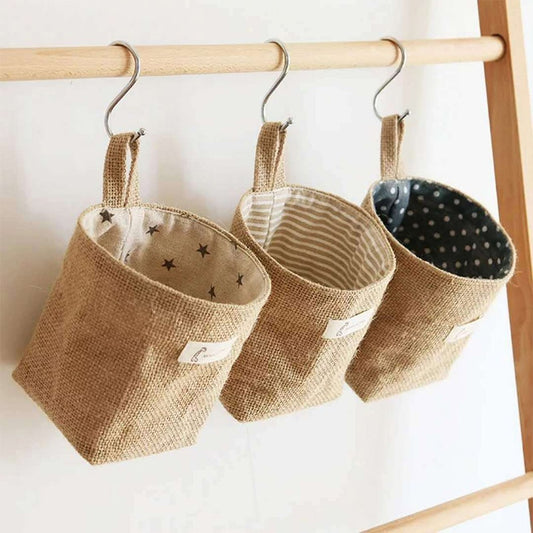 Jute Cotton Linen Storage Bags